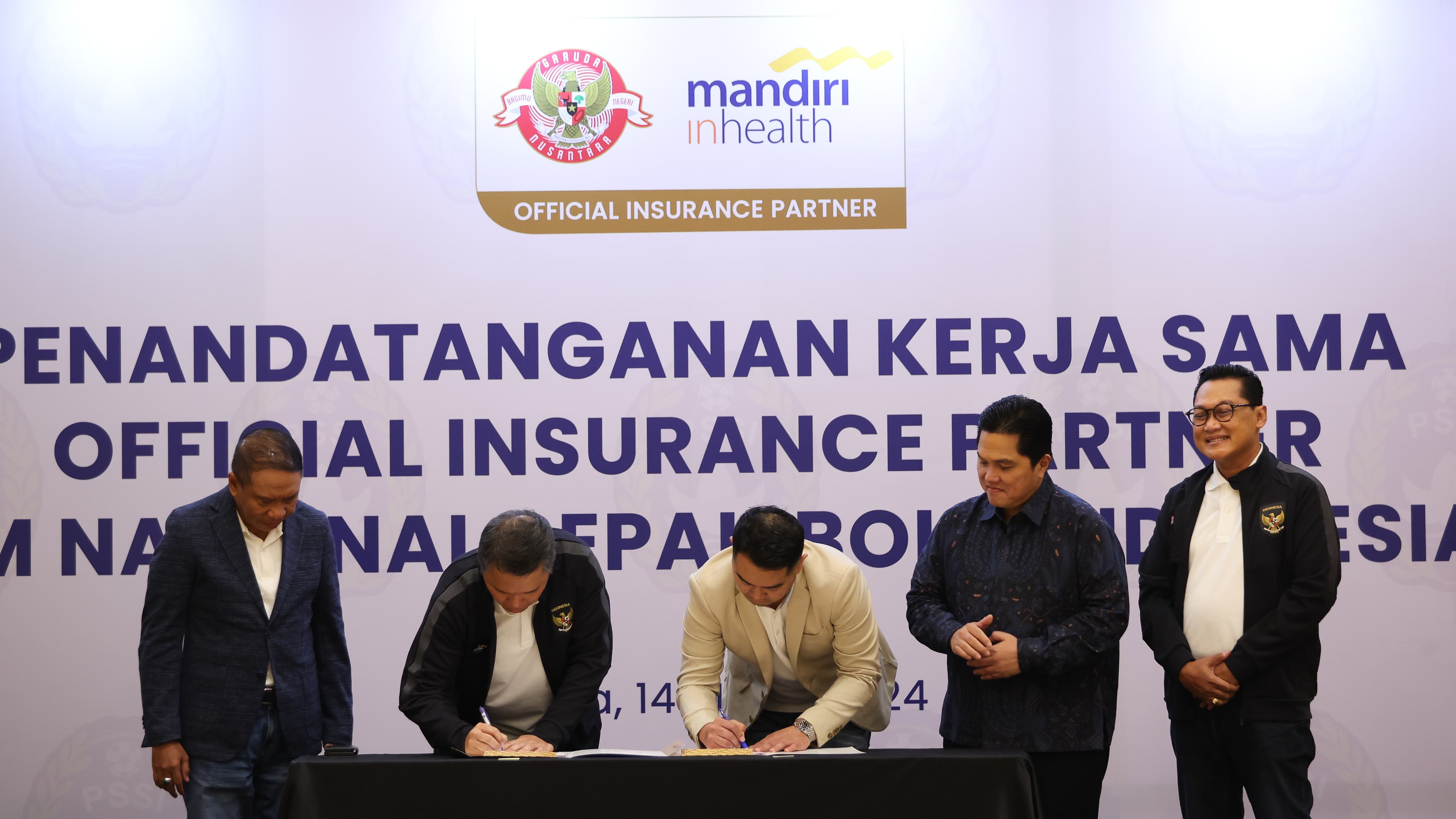PSSI dan Mantri InHealth menjalin kemitraan asuransi resmi