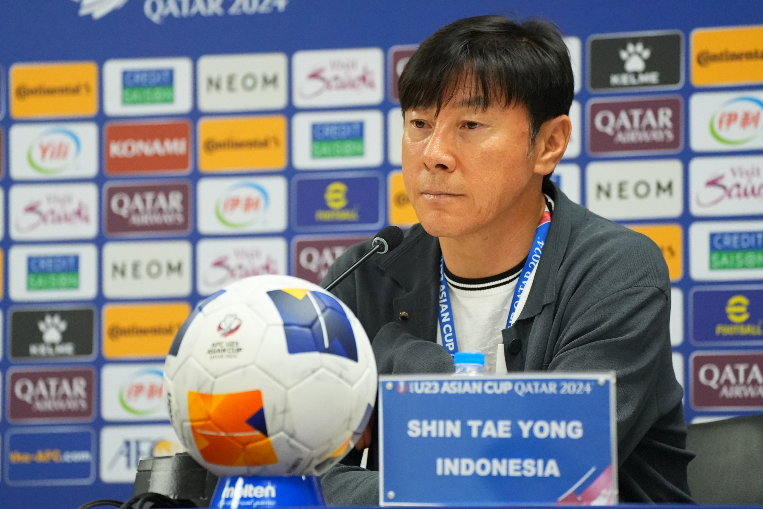 Shin Tae-yong yakin Garuda Muda lolos ke Olimpiade 2024.