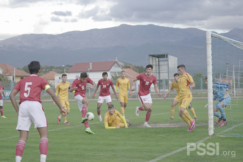 Potret Timnas U-19 menghadapi North Macedonia U-19