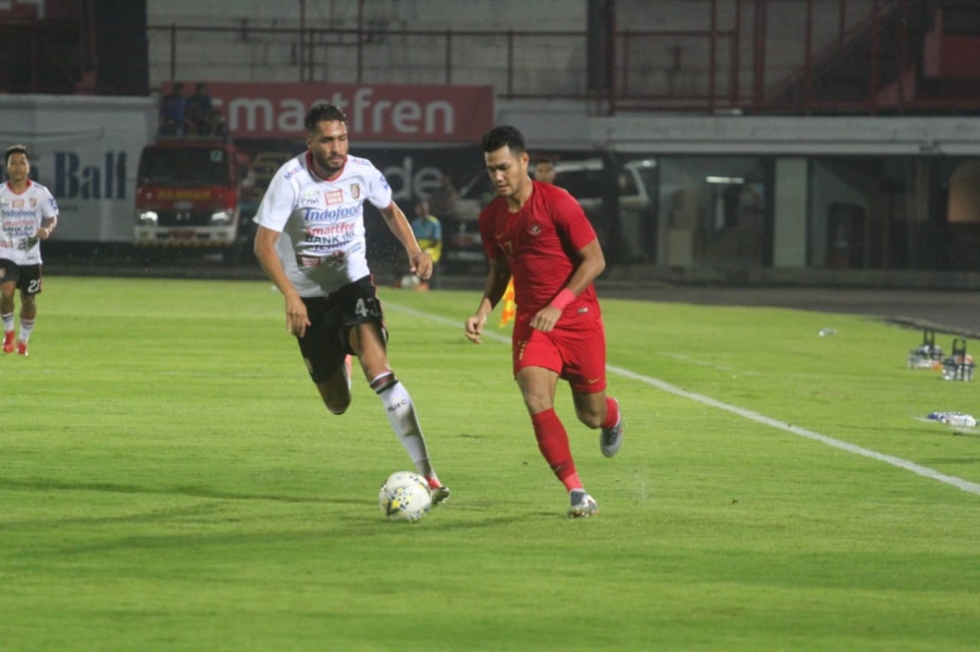 Timnas U-23 Bermain Imbang dengan Bali United 